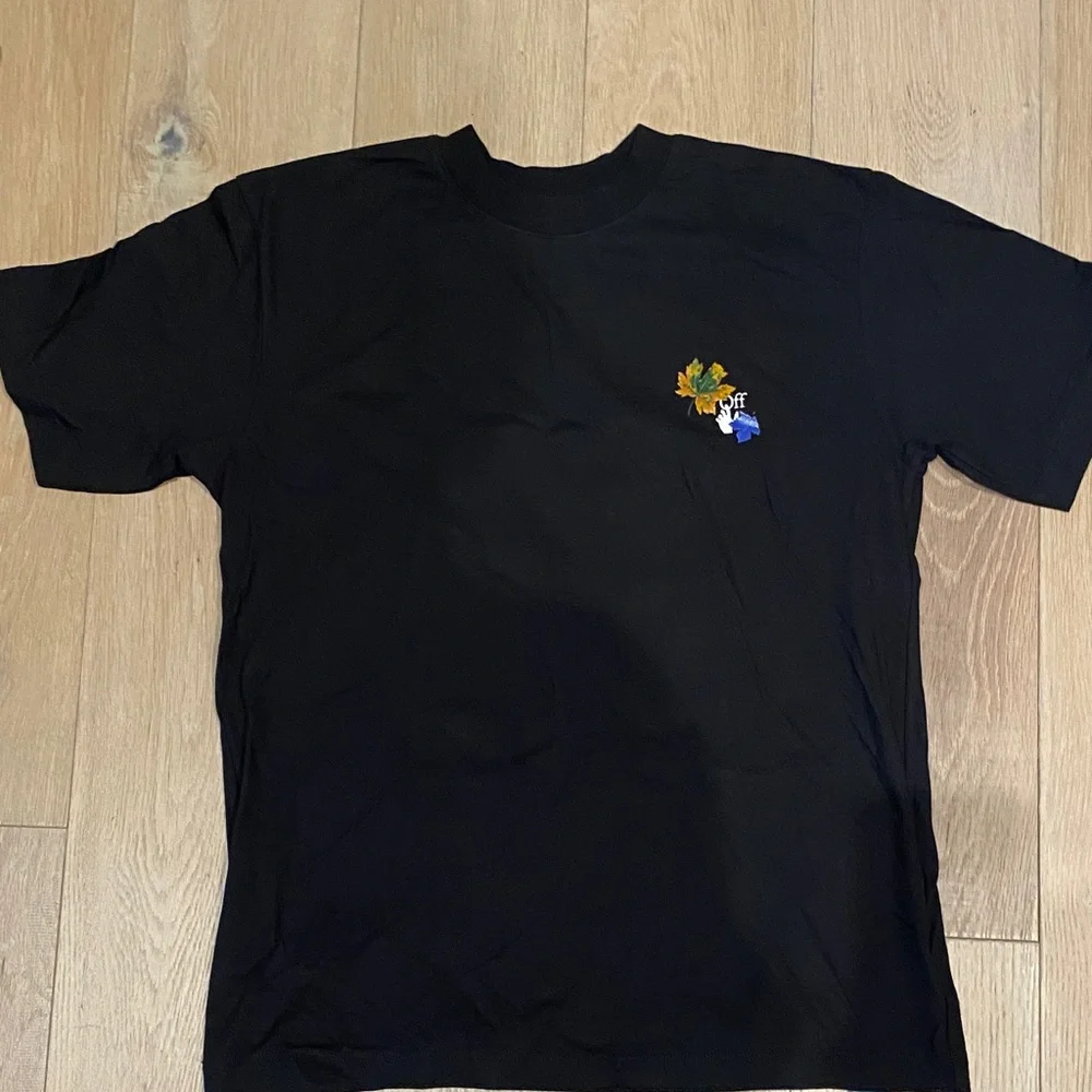 Off-White Black Tee with Colorful Graphic - Picture 1 of 4